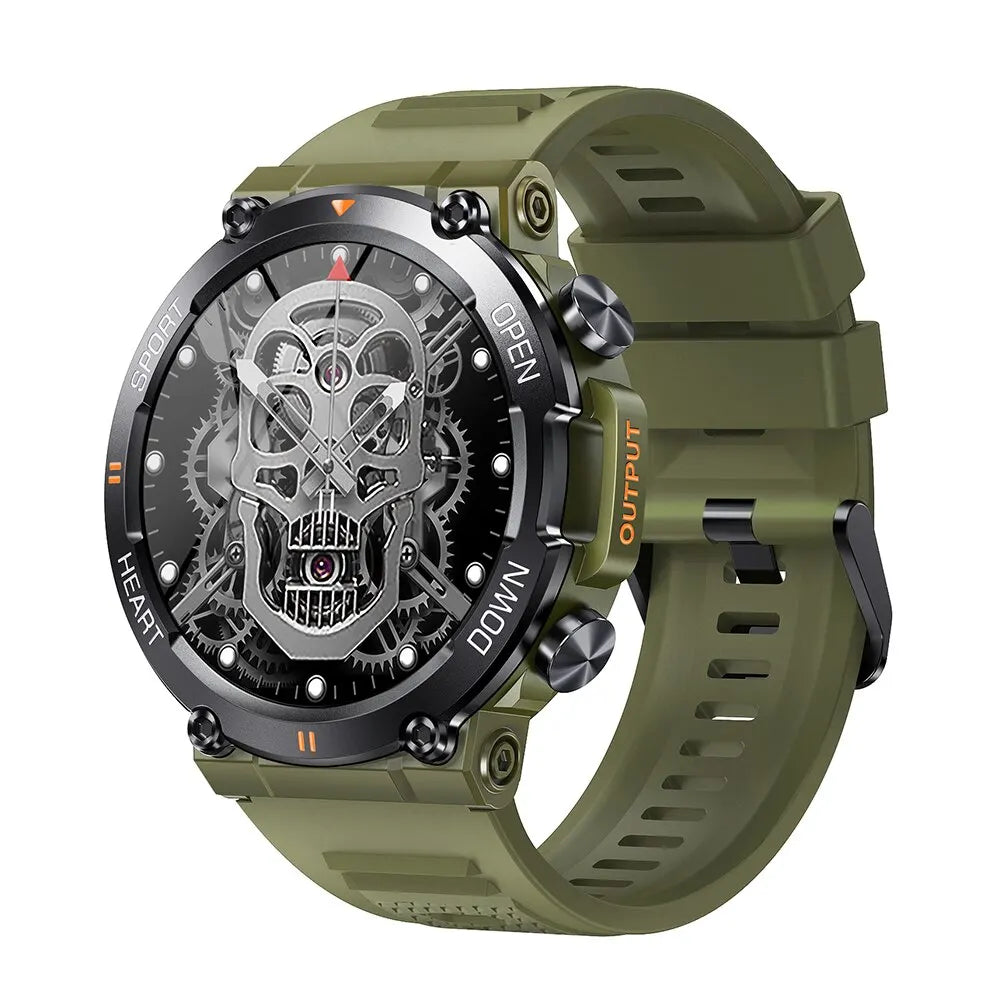 Android & iOS Smartwatch- Military Grade- Army Green