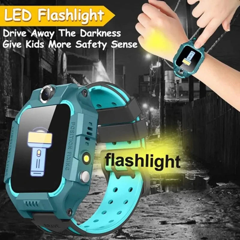 Kids Smart Watch – GPS Tracker, SOS, Waterproof, Voice & SIM Card Support