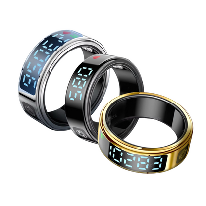 NEW *Premium* Smart Ring – Display Screen, Gesture Control, Titanium, Waterproof, Health & Fitness Monitor