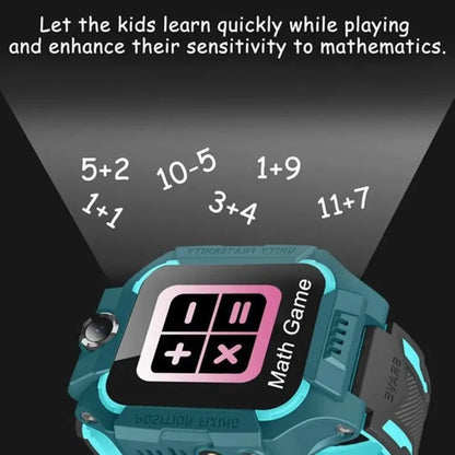 Kids Smart Watch – GPS Tracker, SOS, Waterproof, Voice & SIM Card Support