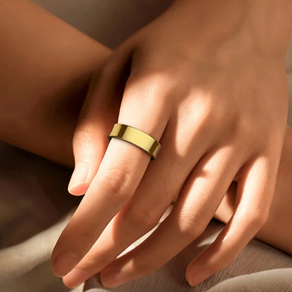 Smart Ring – Titanium, Health Tracker, Waterproof, Heart Rate & Fitness Monitor