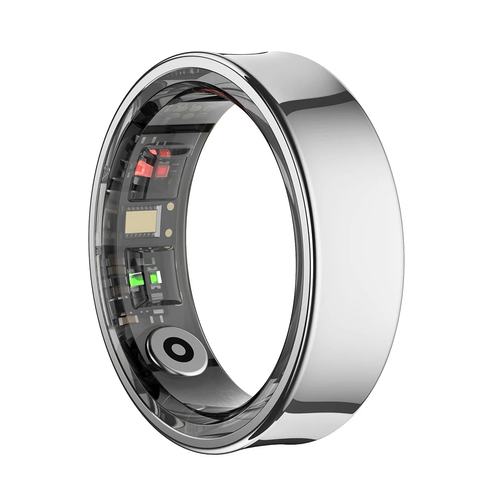 Smart Ring- Titanium Health & Fitness Tracker in SILVER