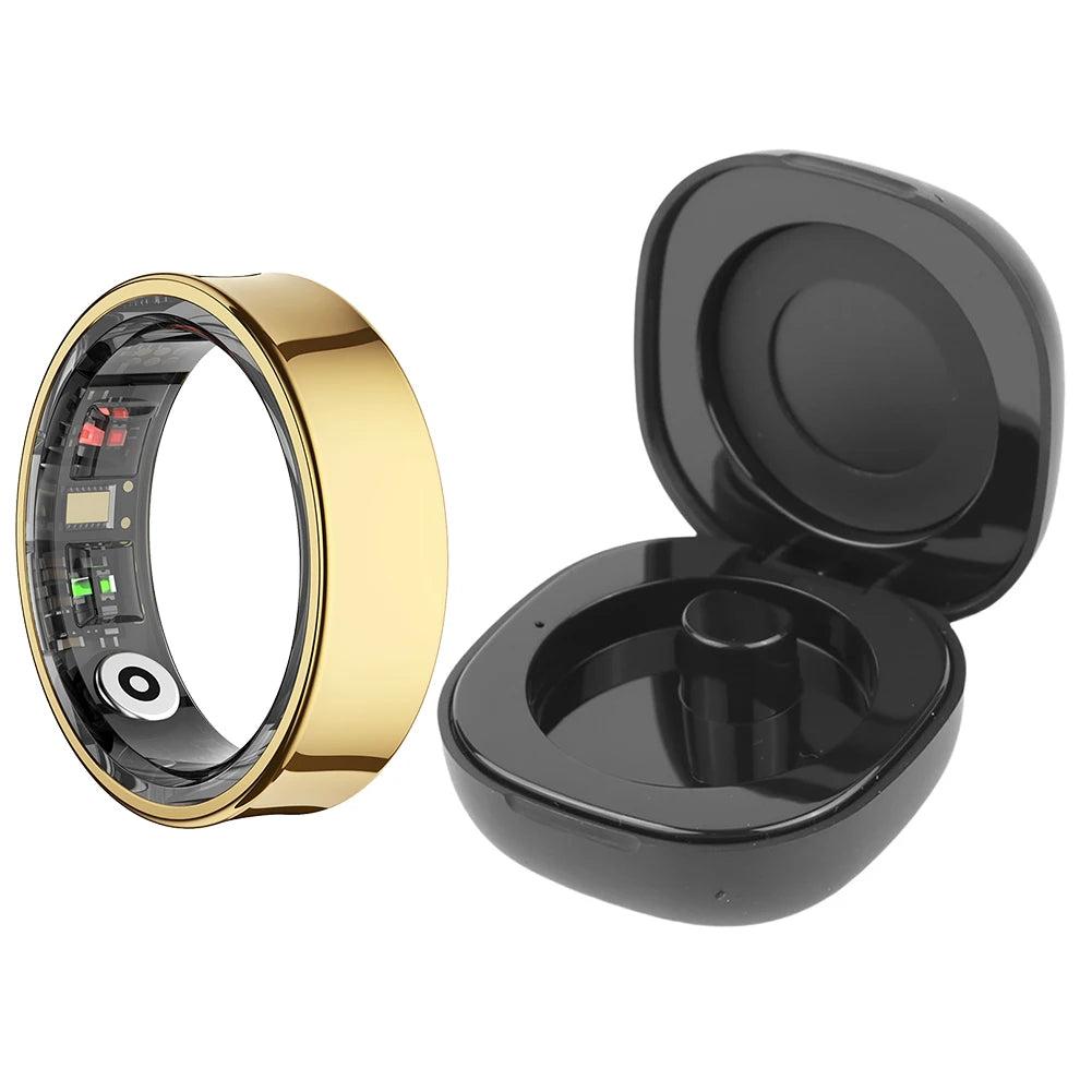 Smart Ring- with charging case in GOLD