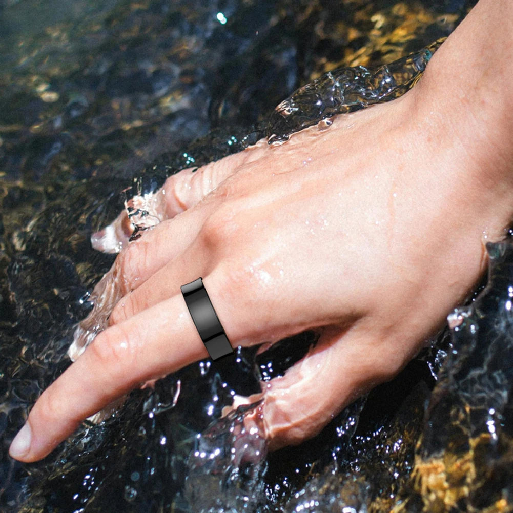 Smart Ring – Titanium, Health Tracker, Waterproof, Heart Rate & Fitness Monitor