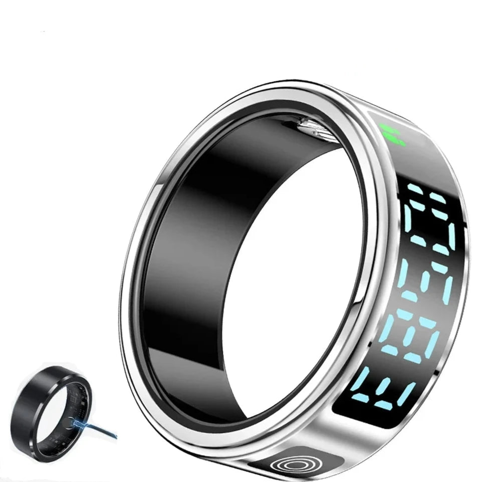 Smart Ring- Advanced Sensor Titanium Health & Fitness Tracker in SILVER