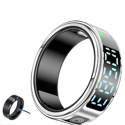 Smart Ring- Advanced Sensor Titanium Health & Fitness Tracker in SILVER