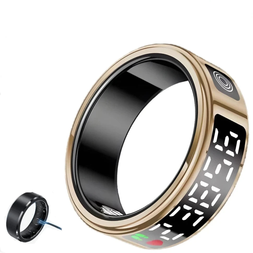 Smart Ring- Advanced Sensor Titanium Health & Fitness Tracker in GOLD